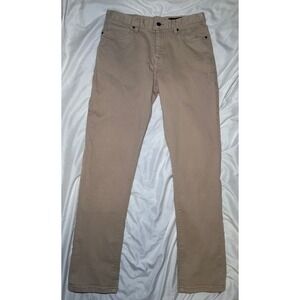 Roark HWY 128 Straight Fit Denim Pants Mens 30x32 Tan‎ Khaki Streetwear Jeans